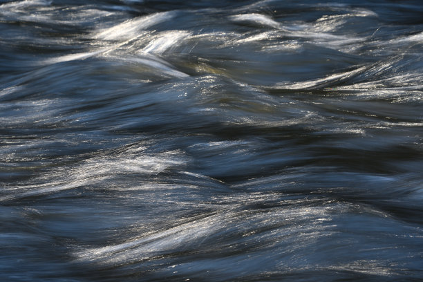 溪流溪水白色浪花