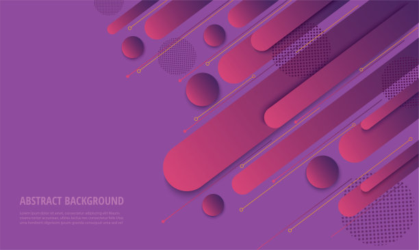 紫色创意图形海报矢量素材