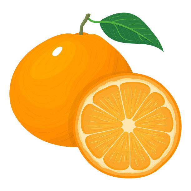 卡通柑橘