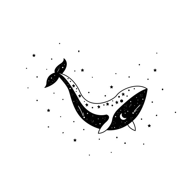 鲸鱼创意标志