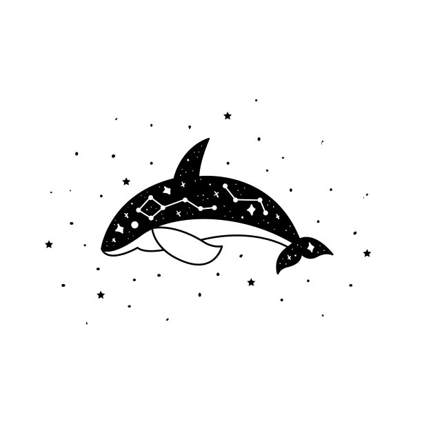 鲸鱼创意标志