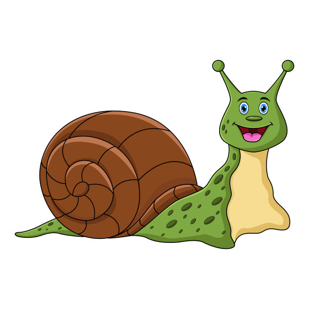卡通蜗牛形象