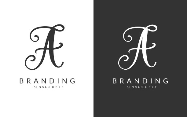 ad字母logo创意设计