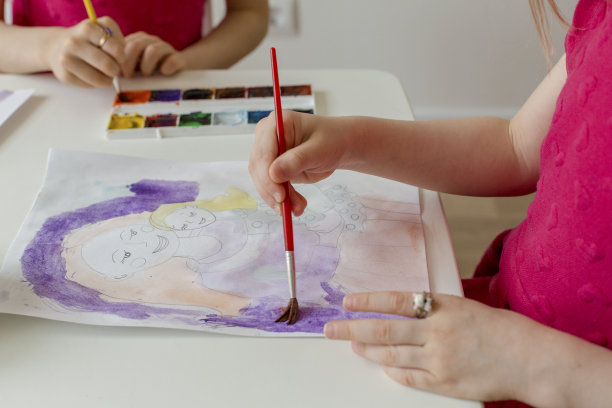 儿童绘画活动背景