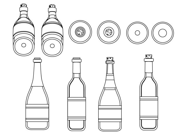 矢量红酒瓶