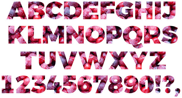 樱桃字体设计