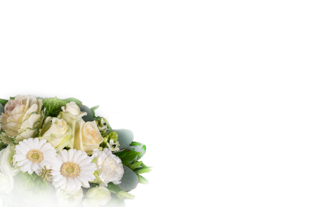 花卉婚礼海报