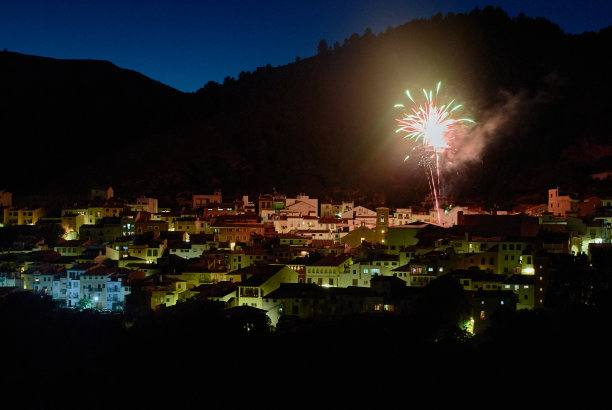 烟花夜景