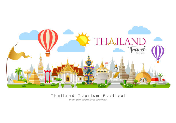 旅游海报 泰国旅游海报图片