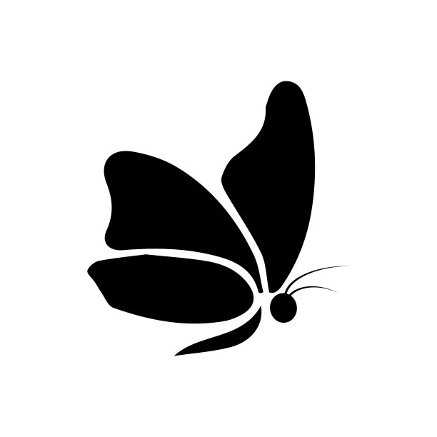 花朵蝴蝶标志logo