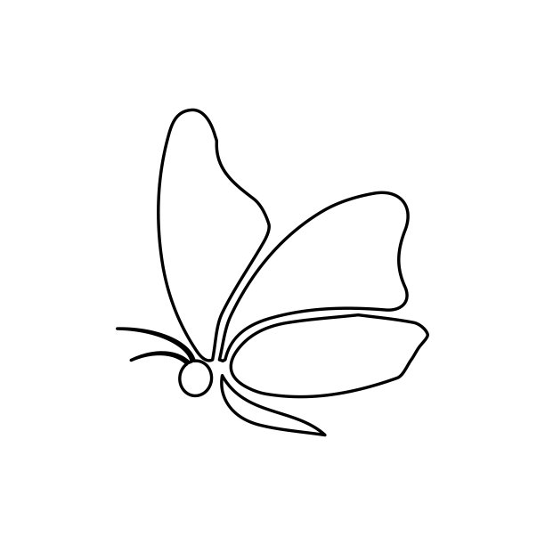 抽象蝴蝶图形