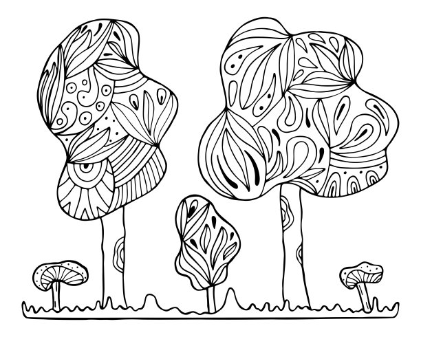 书本植物插画