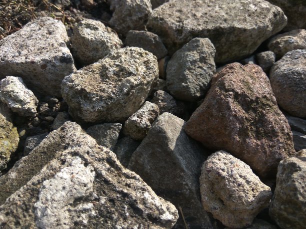 碎石小石头石子堆素材