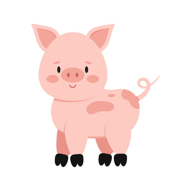 可爱卡通小猪猪