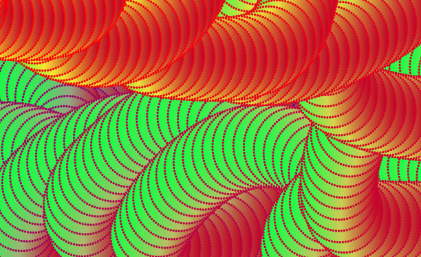 抽象流体绿色线条