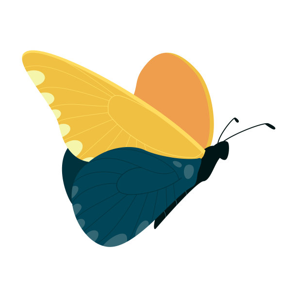 蝴蝶翅膀logo