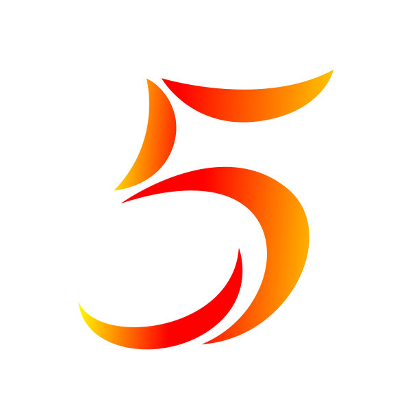 5数字设计logo