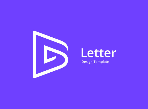 d字母创意logo