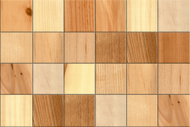 四方连续循环实木板材