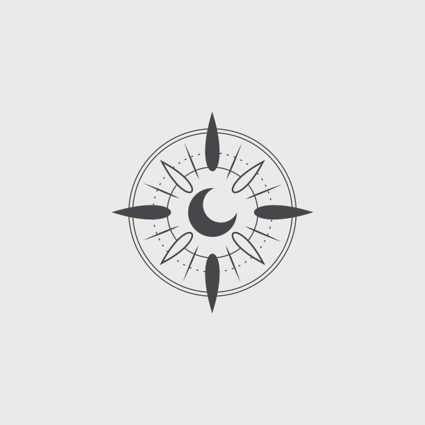 海上明月,月亮,logo设计