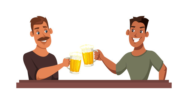 啤酒节插画宣传