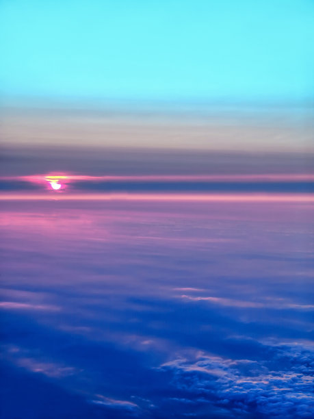 飞机上夜空