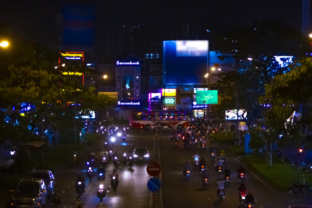 越南街景,汽车