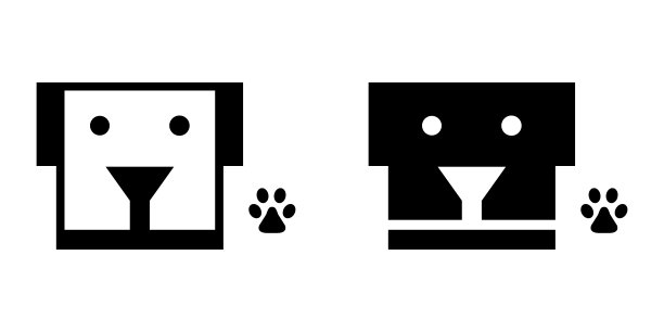简单简洁狗logo