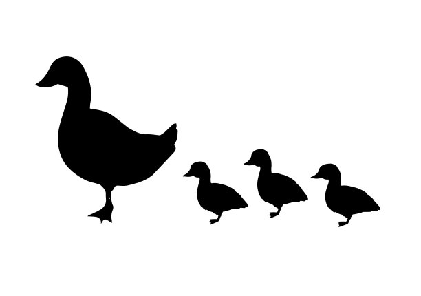鸭子卡通logo