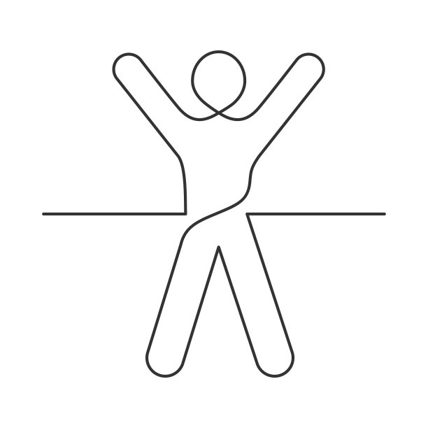 简笔画人物logo