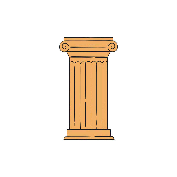 罗马柱图标设计