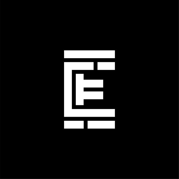 e字母logo标志