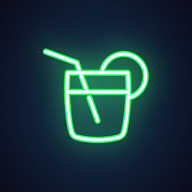 夏日饮品店logo