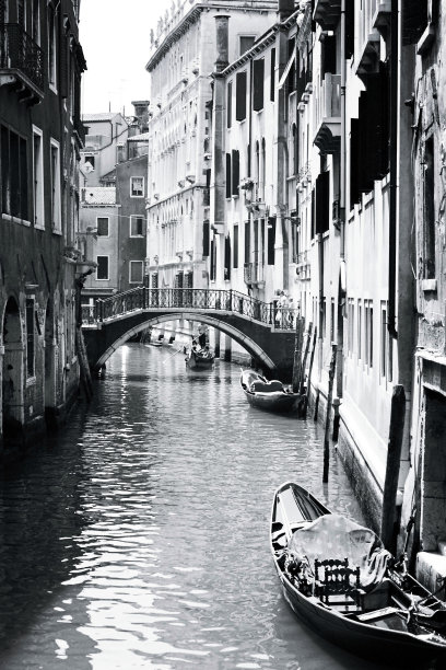 威尼斯黑白照