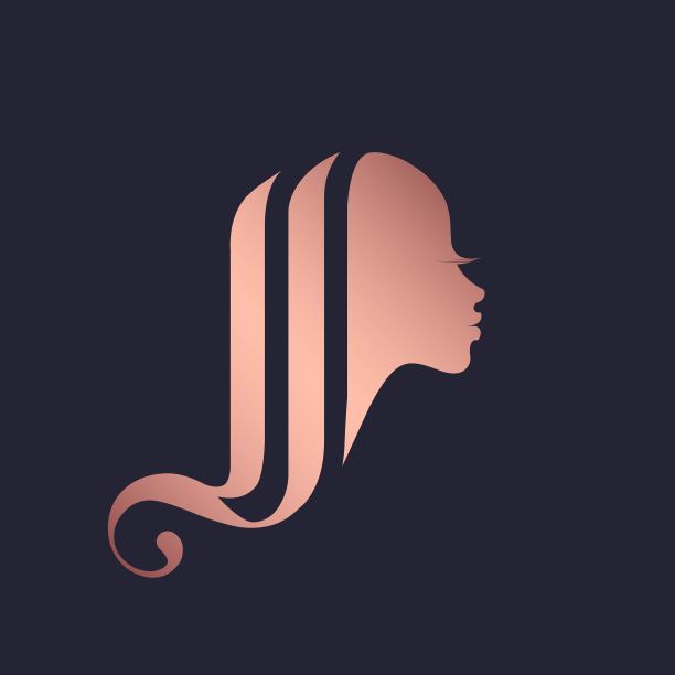 抽象女性logo