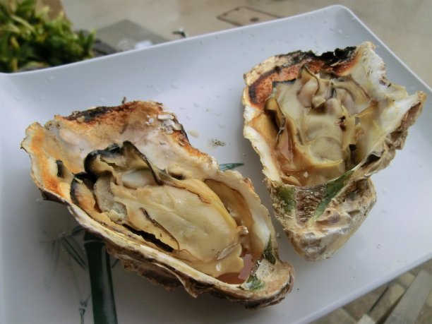 烧烤新鲜生蚝牡蛎