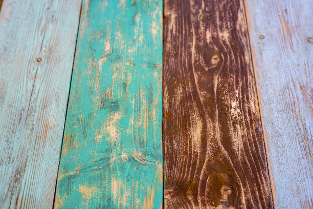 蓝色木纹木板背景