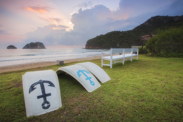 高清实拍海浪沙滩