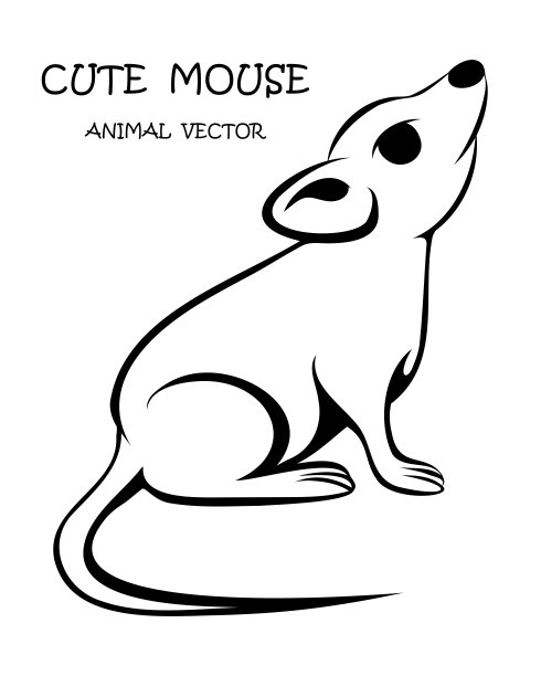 老鼠卡通logo