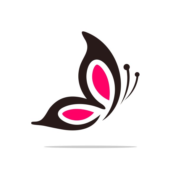 蝴蝶logo标志设计