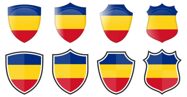 红黄色logo