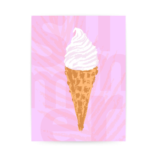 冰淇淋 甜点海报