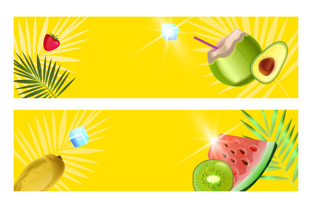 夏季西瓜水果促销活动宣传海报