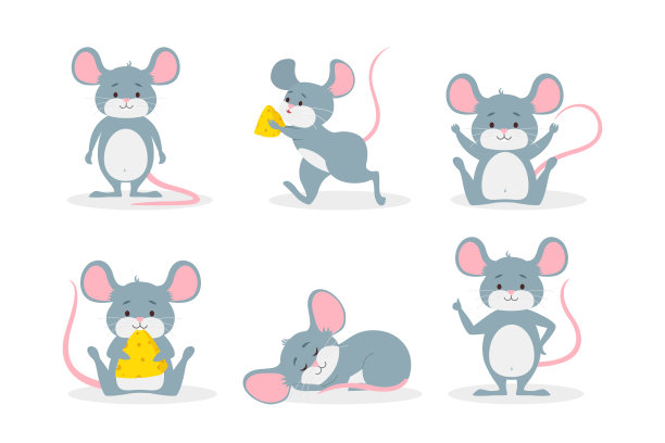 可爱老鼠卡通形象