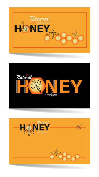 蜂巢蜂蜜食品logo