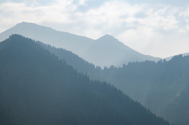 壮丽的高山美景