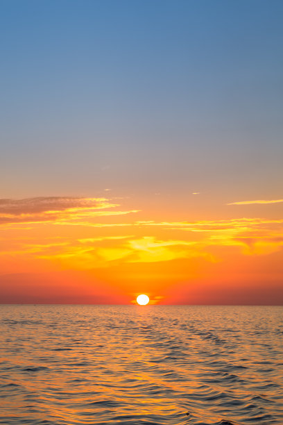 地中海日落风景