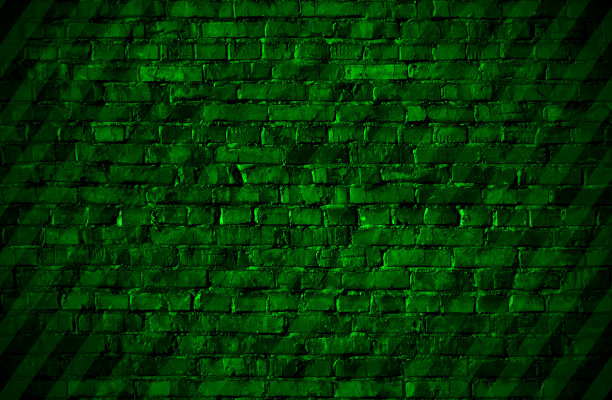 青绿砖墙背景