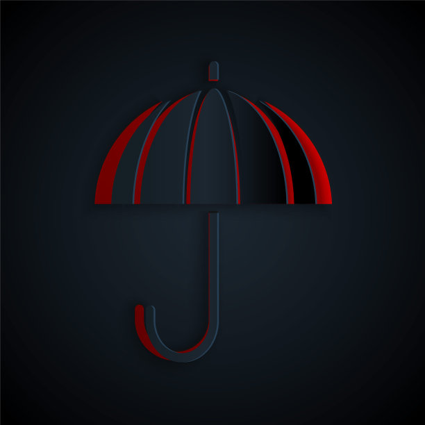 黑色遮阳伞 雨伞