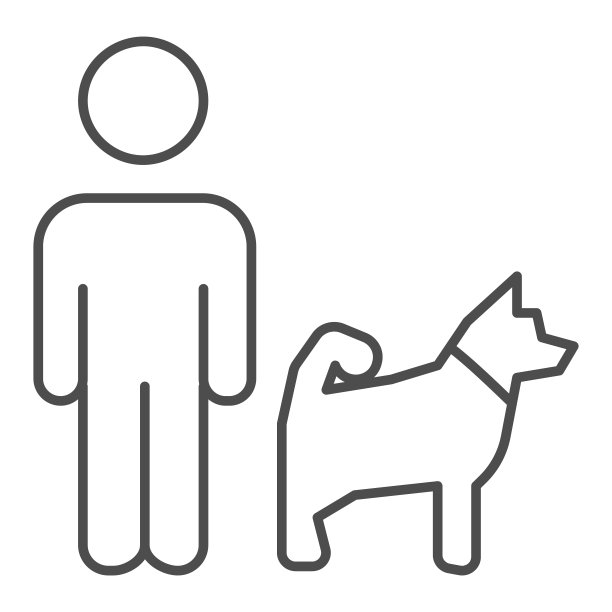可爱的狗logo